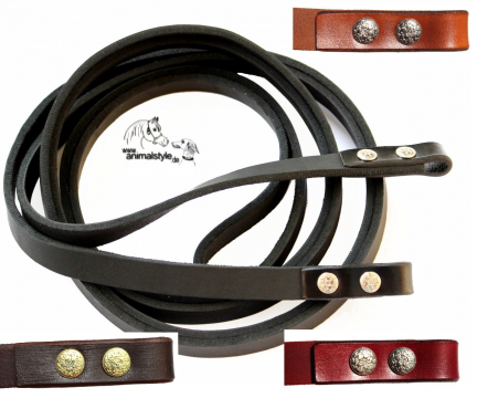 Fettlederzügel mit Chikago Schraube Fettlederzügel mit Chikago Schraube