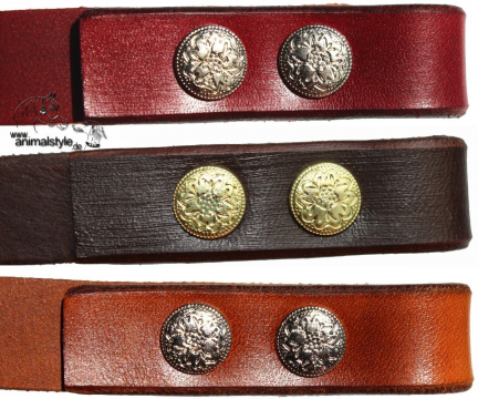 Fettlederzügel mit Chikago Schraube